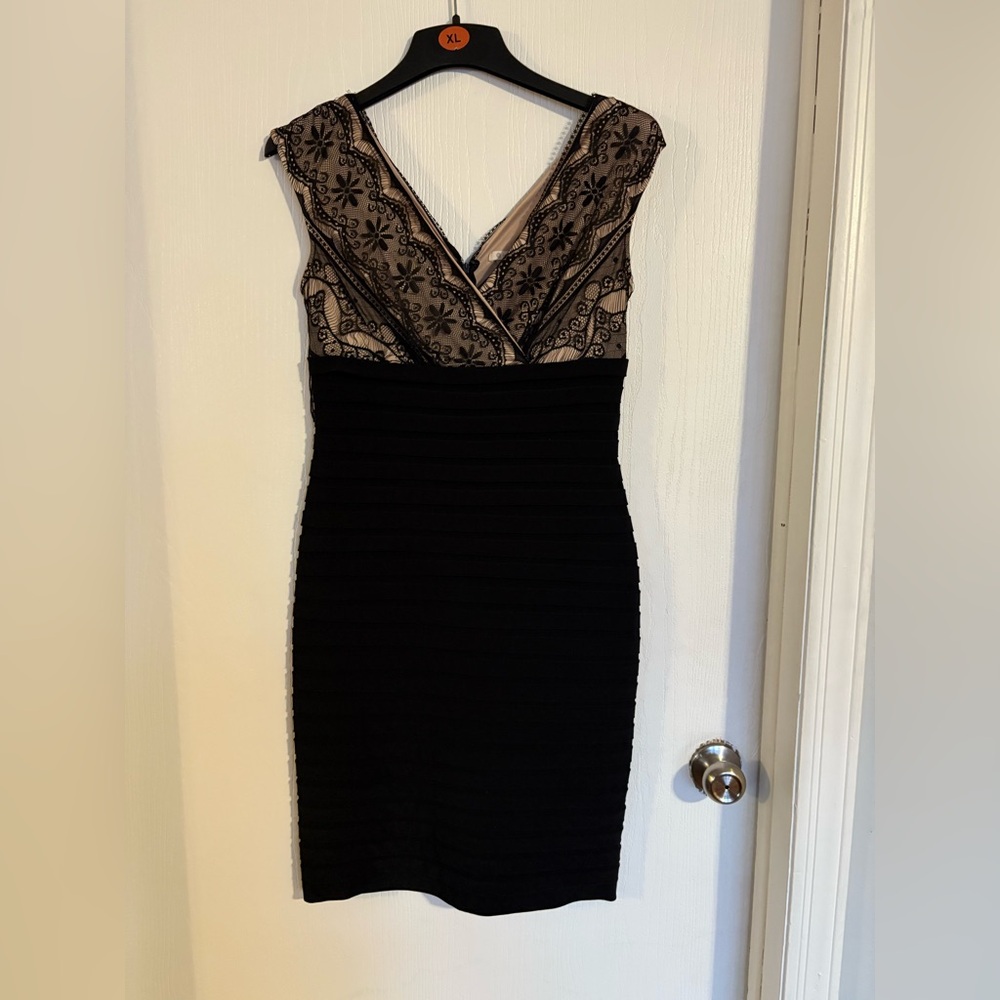 OP Black and Pink Backless Dress